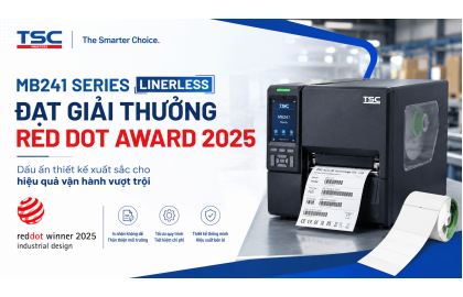 Máy In Mã Vạch TSC MB241 Series Linerless Đạt Giải Thưởng Red Dot Award 2025