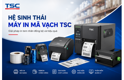 Hệ Sinh Thái Máy In Mã Vạch TSC Dành Cho Doanh Nghiệp: Giải Pháp In Tem Nhãn Đồng Bộ Và Hiệu Quả