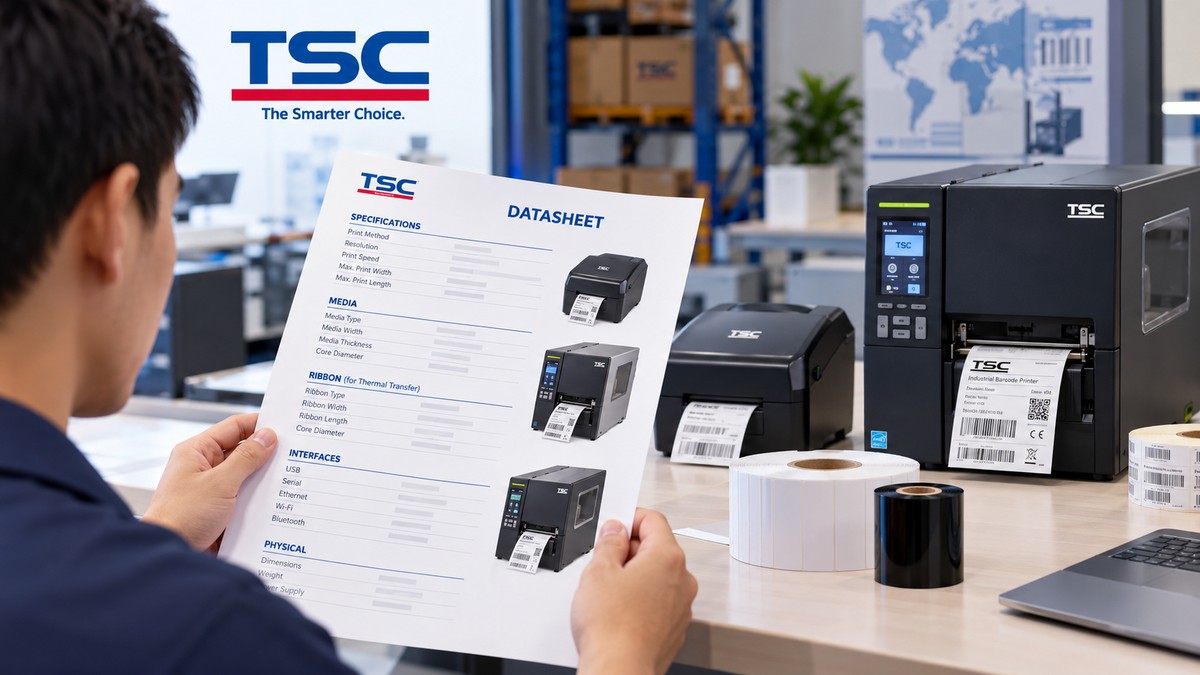 Kiểm tra kết nối giao diện và khả năng tích hợp khi đọc datasheet máy in TSC