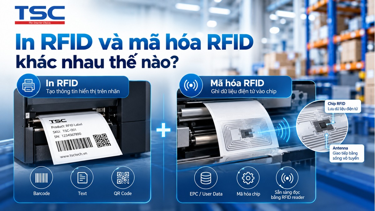 So sánh thông tin in trên mặt nhãn và dữ liệu mã hóa bên trong RFID chip