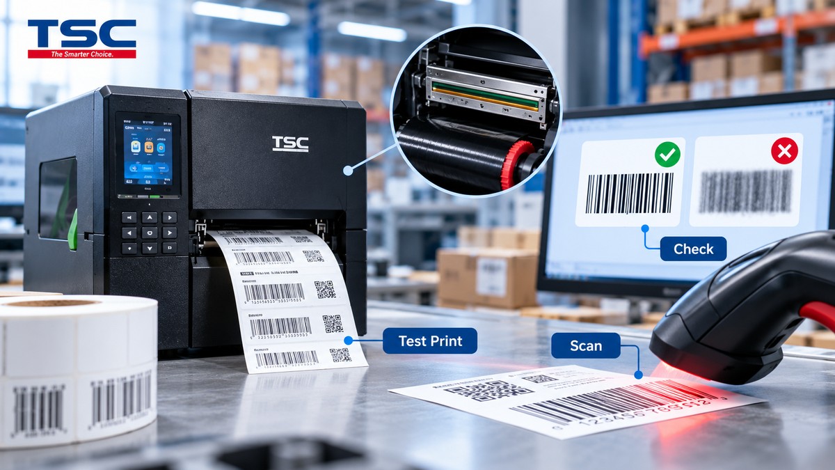 Kiểm tra chất lượng mã vạch sau khi điều chỉnh tốc độ in