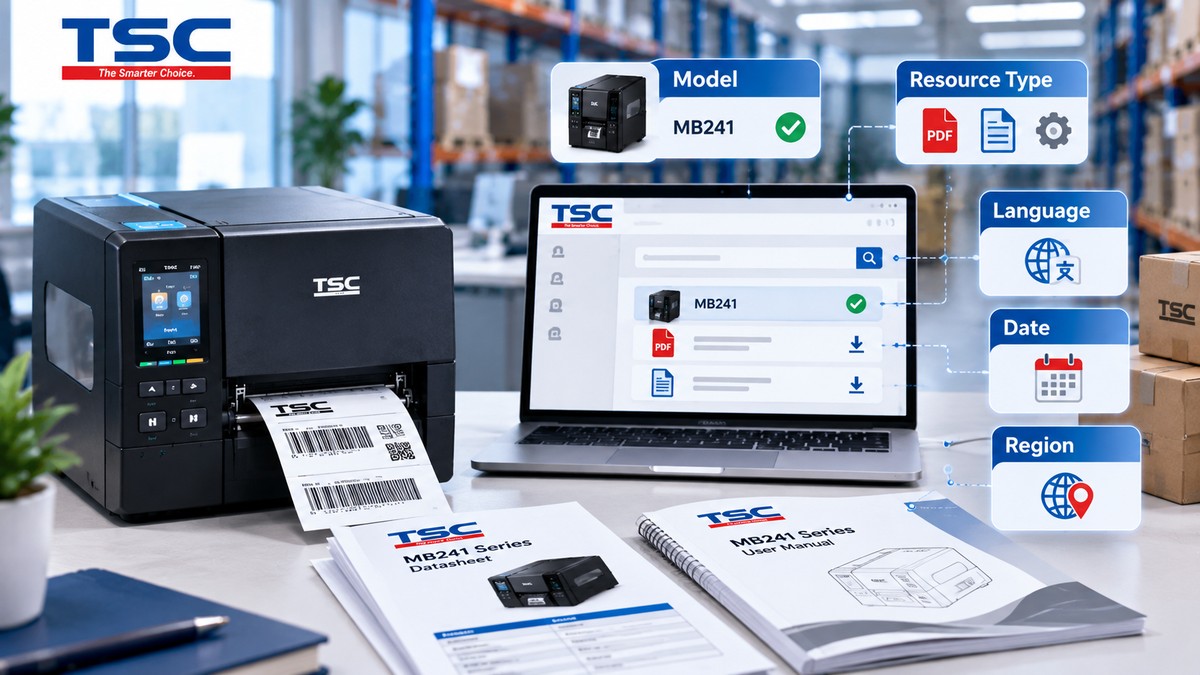 Kiểm tra model loại tài liệu ngôn ngữ ngày cập nhật và khu vực trước khi tải tài liệu TSC