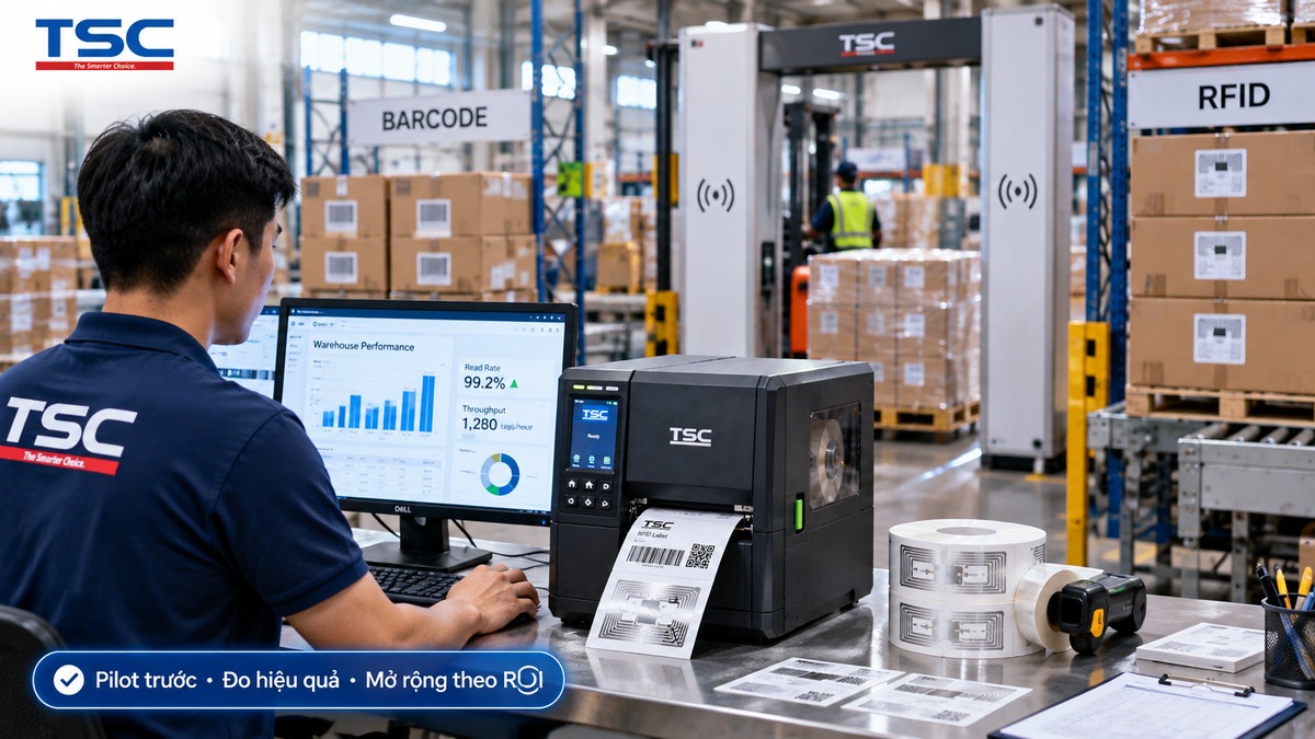Doanh nghiệp triển khai pilot RFID và đo hiệu quả trước khi mở rộng